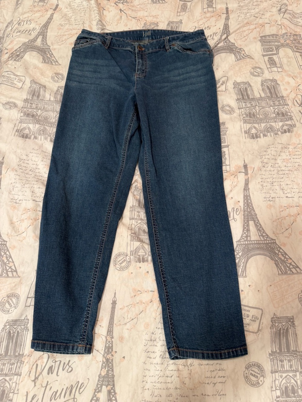 J.Jill Tried & True Fit Crop Jeans size 10